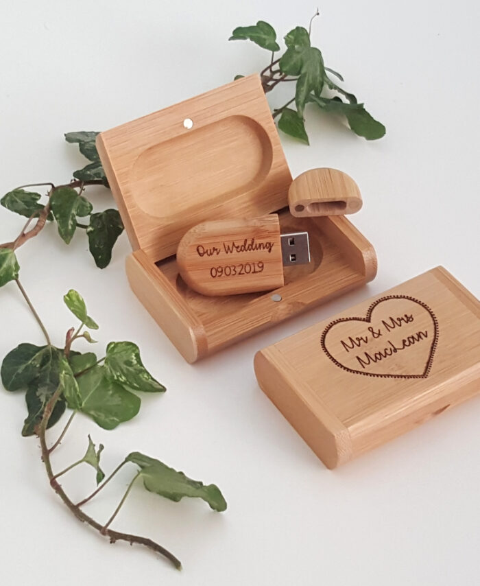 Bamboo USB in Solid Wood Gift Box