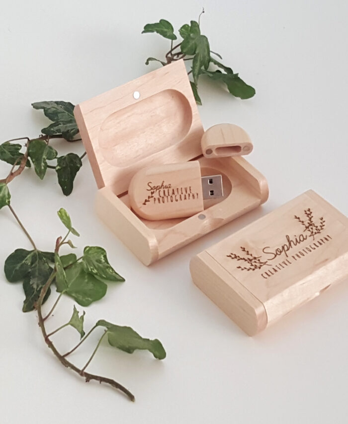 Maple USB in Solid Wood Gift Box